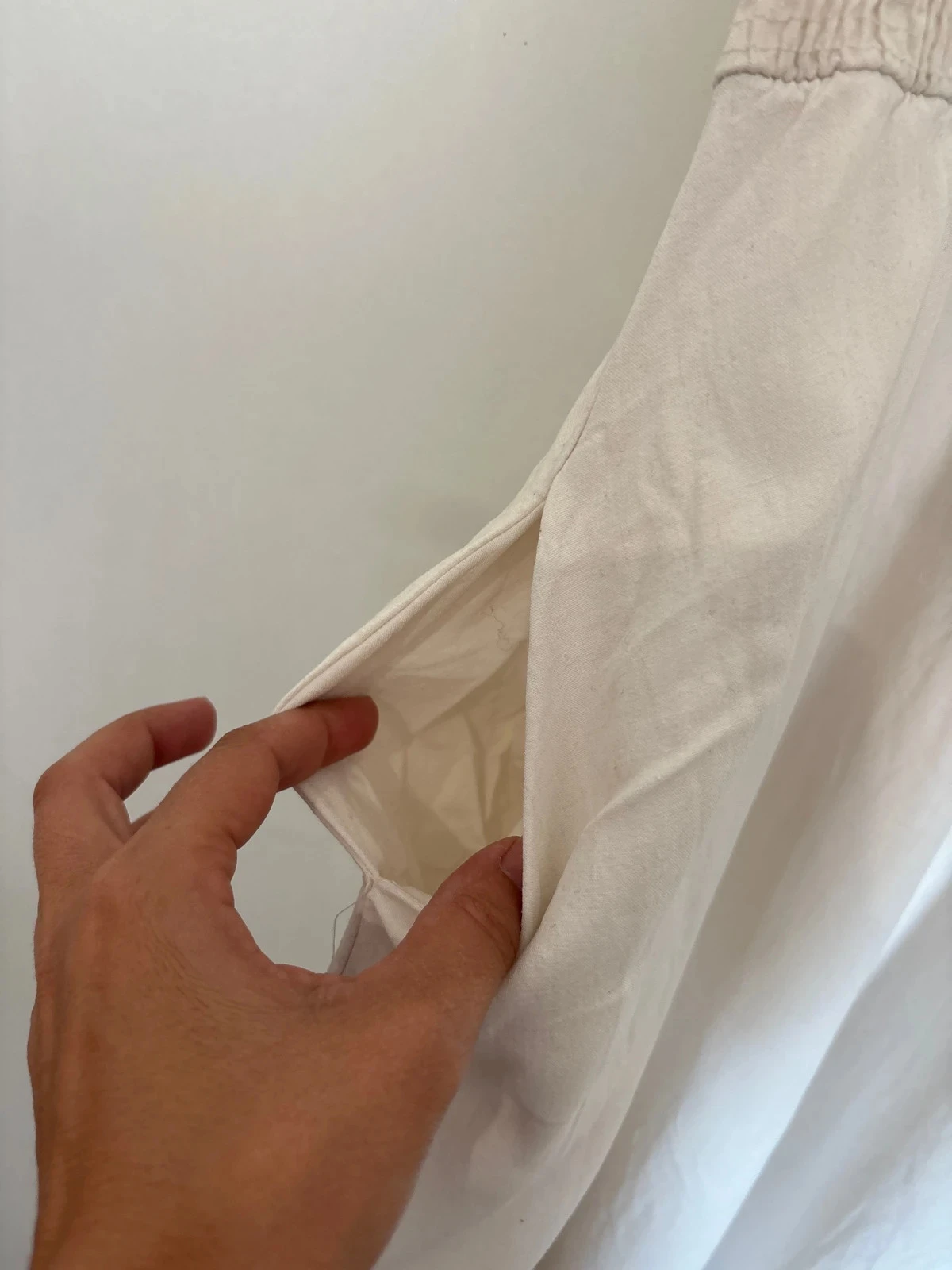 White dress with pockets Zara size S – photo 6